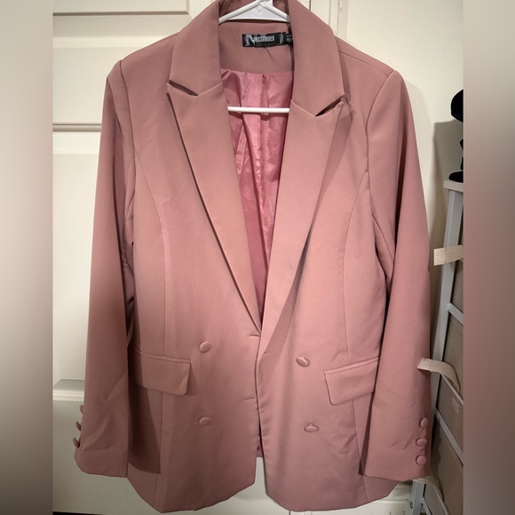 0 missguided oversized mauve pink blazer - Picture 2 of 5